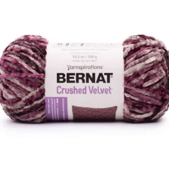 4 skeins of Bernat Crushed Velvet yarn in the colourway "Ginger Plum" - Picture 5 of 7